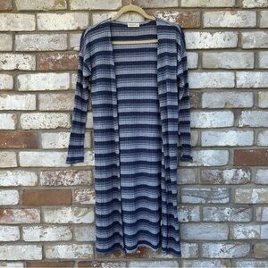 Ginger G Long Knit Striped Sweater